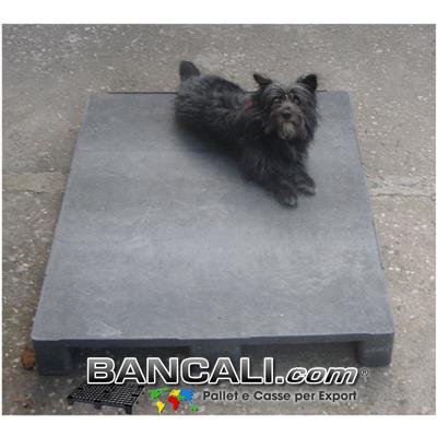 BANCALE in PLASTICA 100x120 PIANALE CHIUSO, COLORE GRIGIO 3 SLITTE   PESANTE  ( idoneo come Pedana)