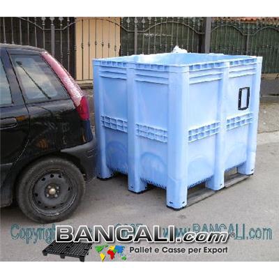 BOX GRAN VOLUME  1390 Litri  Versione Pareti Chiuse. Dimensioni: Larghezza 1150 mm x lunghezza 1300 mm x altezza 1300 mm. Peso 72 kg.