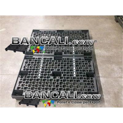 Bancale Grande in plastica   1000x1600 mm.  Inseribile Grigliato Brevettato. idoneo per Grosse Portate con 2 Barre di Metallo,  Peso Tara  29 Kg