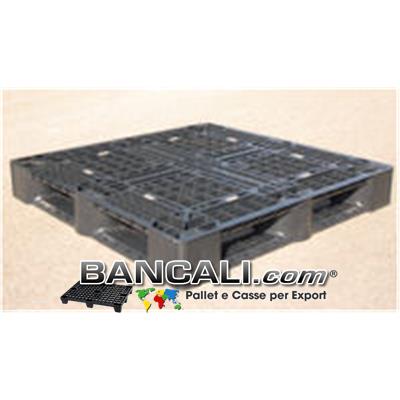 Bancale PERIMETRALE cm 110x110 QUADRATO  h.15 cm   Kg. 10,2 in Plastica NERO x CONTAINER
