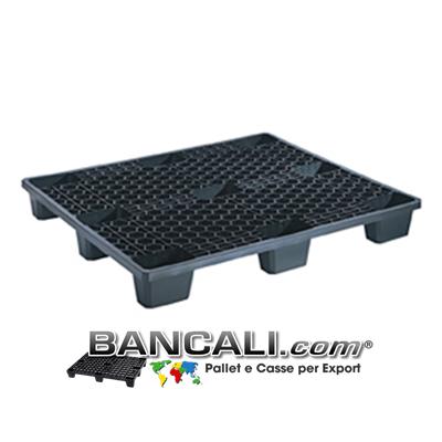 Bancale in Plastica 1000x1200 innestabile, maglia esagonale, idoneo alla Logistica e all'export:  EXPORT-PALLET®  Portata Media. Peso Tara Kg. 9,2