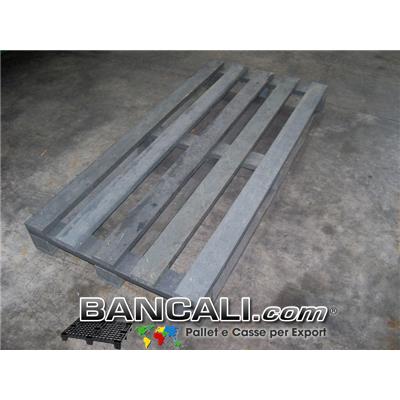 Bancale in Plastica Riciclata su Misura 800x1700 mm h. 150 mm  Peso 45 Kg. di colore Grigio.   Assemblato con Viti.