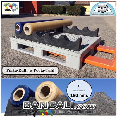 Base Trave Korona in Plastica Piena a 5 Culle o Gole Lunghezza 1070 mm. Diametro 7