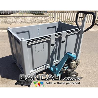 Cargo Pallet BOX 800x1470 h.850 mm. Combinato. Pareti Chiuse 4 Piedi Peso Rinforzato 4 Barre 4 vieTara 40 Kg.