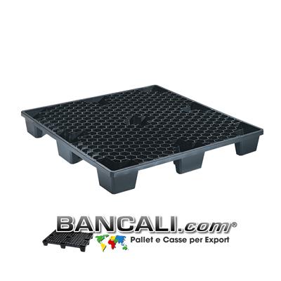 EXPORT-PALLET® 1130x1130 mm. in Plastica Quadrato per Container  Grigliato a Maglia Esagonale, 9 Piedi, Inseribile, idoneo per Spedizioni Marittime. Peso Tara 9,4 Kg.