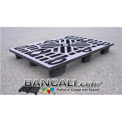 EuroPALLET in Plastica 80x120 inseribile SENZA i 9 buchi dei 9 Piedi, per Export kg. 5,3 Grigliato Leggero EXPORT-PALLET® Bancali per spedizioni aeree AirPALLET®