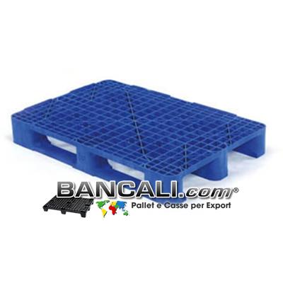 EuroPallet 80x120 con 3 binari sotto; senza bordi sopra, idoneo per collocare selle per lo stoccaggio di Bobine