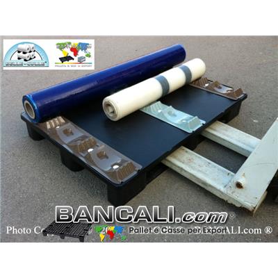 Porta Bobine  igienico in Plastica con 3 Culle per 3 Rotorli da Diametro Ã˜ Max 270 mm. Lung. 800 mm = Gr. 320