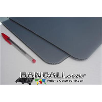 interfalda Separatore in Plastica di PP dimensione 800x1200  mm. 5  con angoli arrotondati  (Grammatura 1200 Gr. al MQ.) Peso = Kg. 1,2 