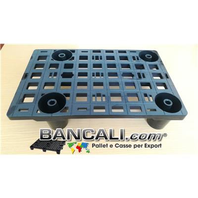 microPALLET®  Espositore 385x585 h 125 mm. Display Pallet in Plastica Espositore Grigliato 4 piedi.   Peso Tara 1,1 Kg. 